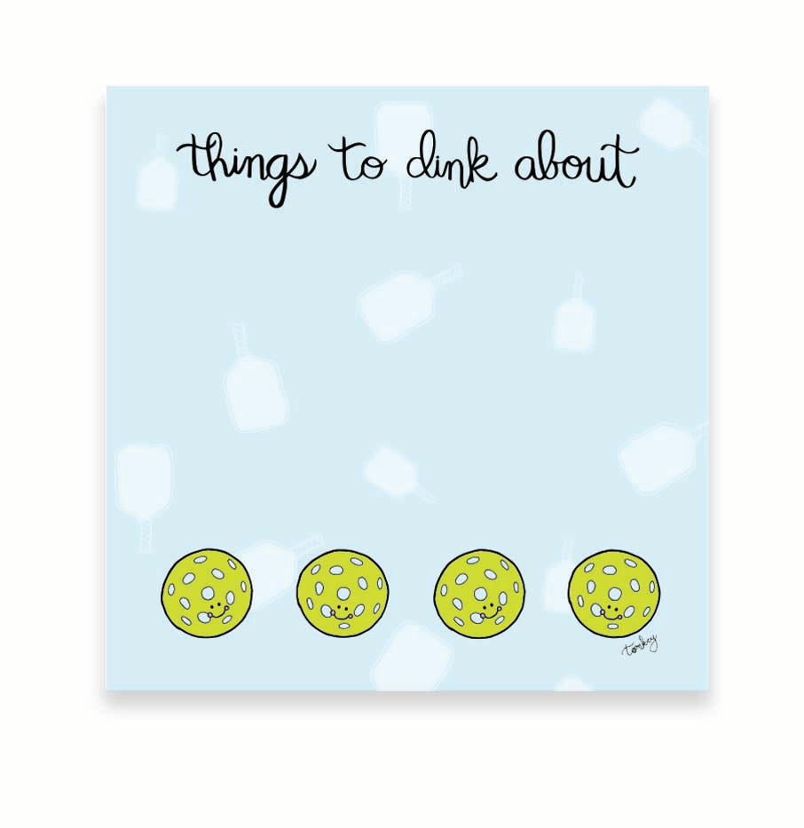 Pickle ball sticky notes