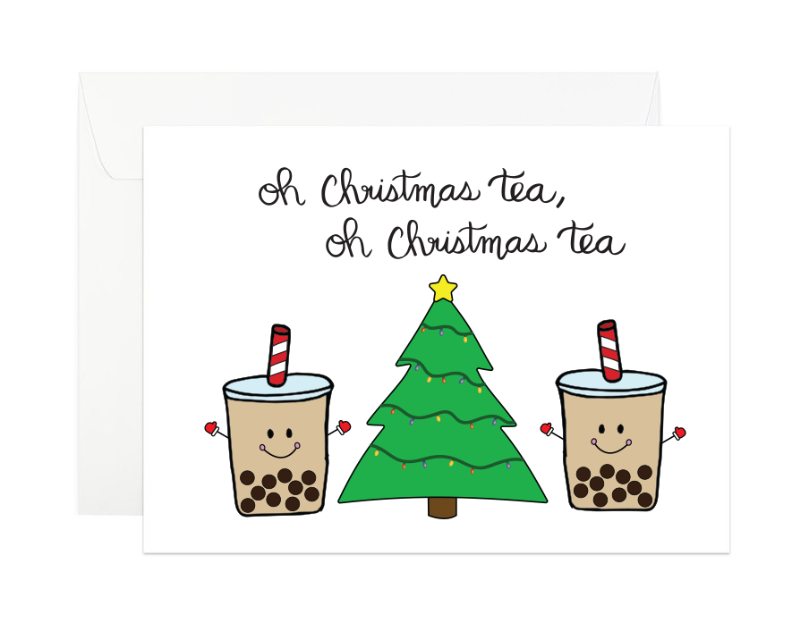 Oh Christmas Tea Holiday Card