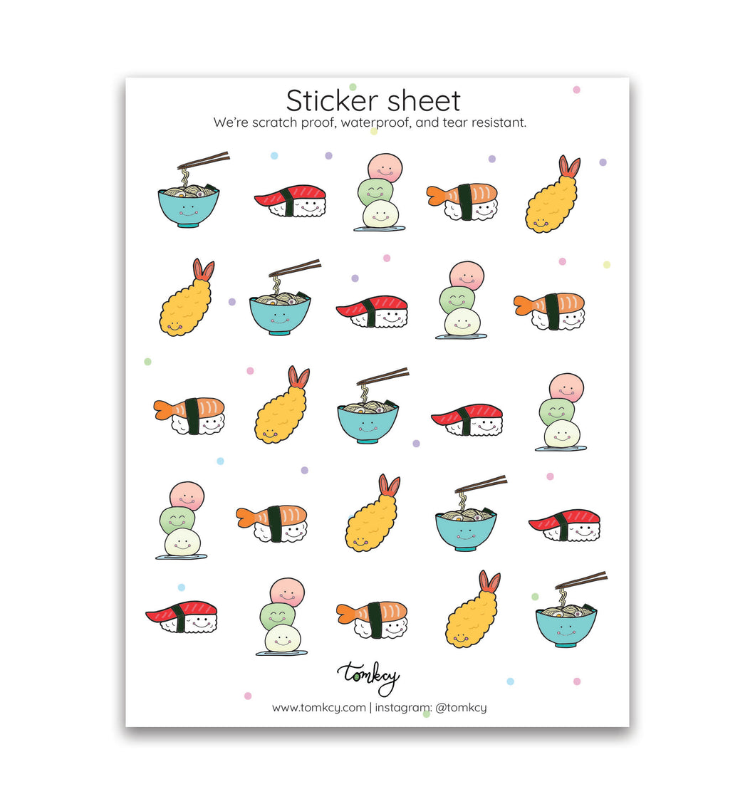 Japan Sticker Sheet