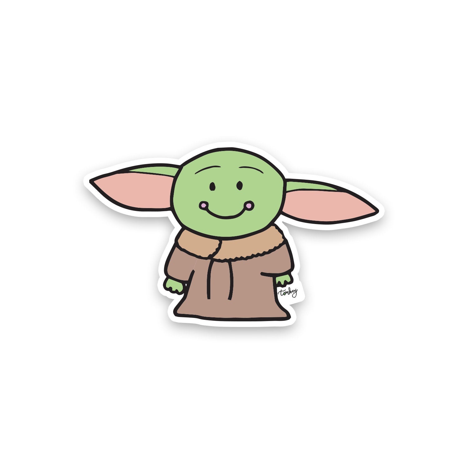  Baby Yoda Stickers, Window, Laptop, Luggage