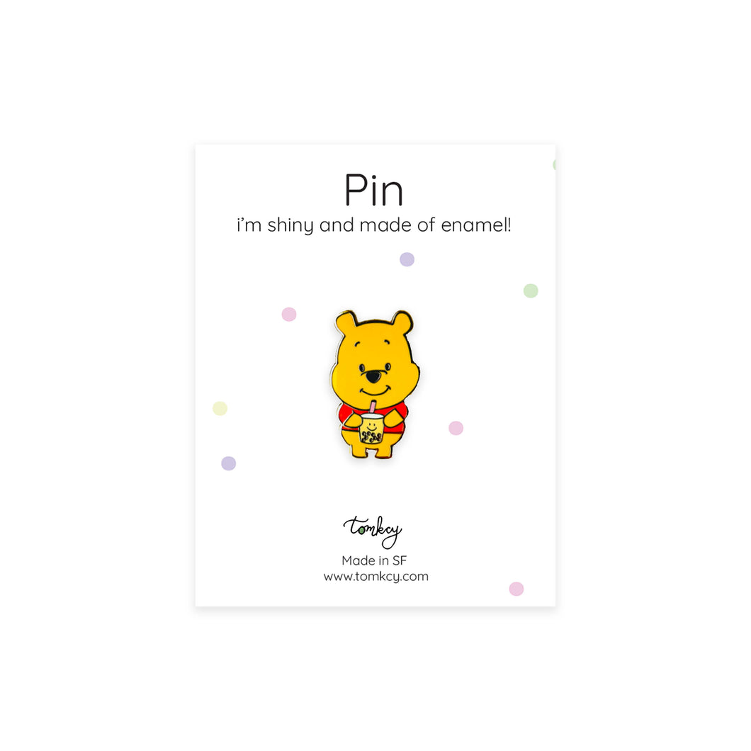 Pooh Bear Boba Pin