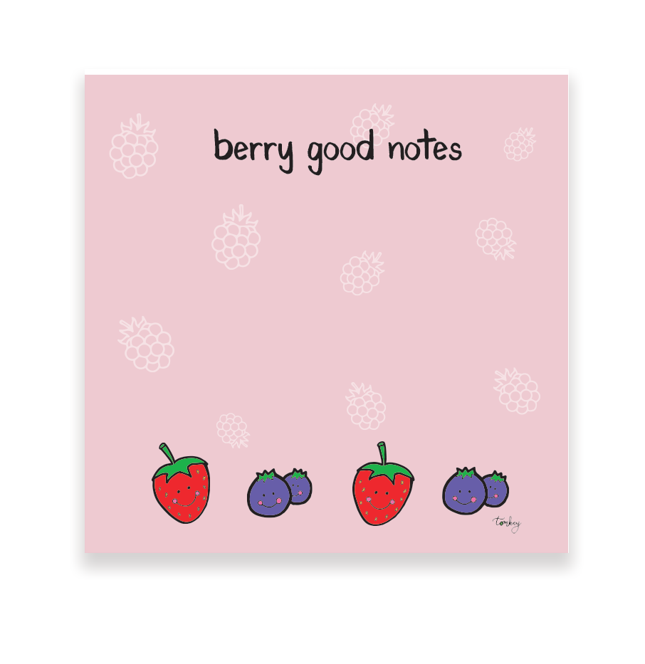 Berry sticky notes