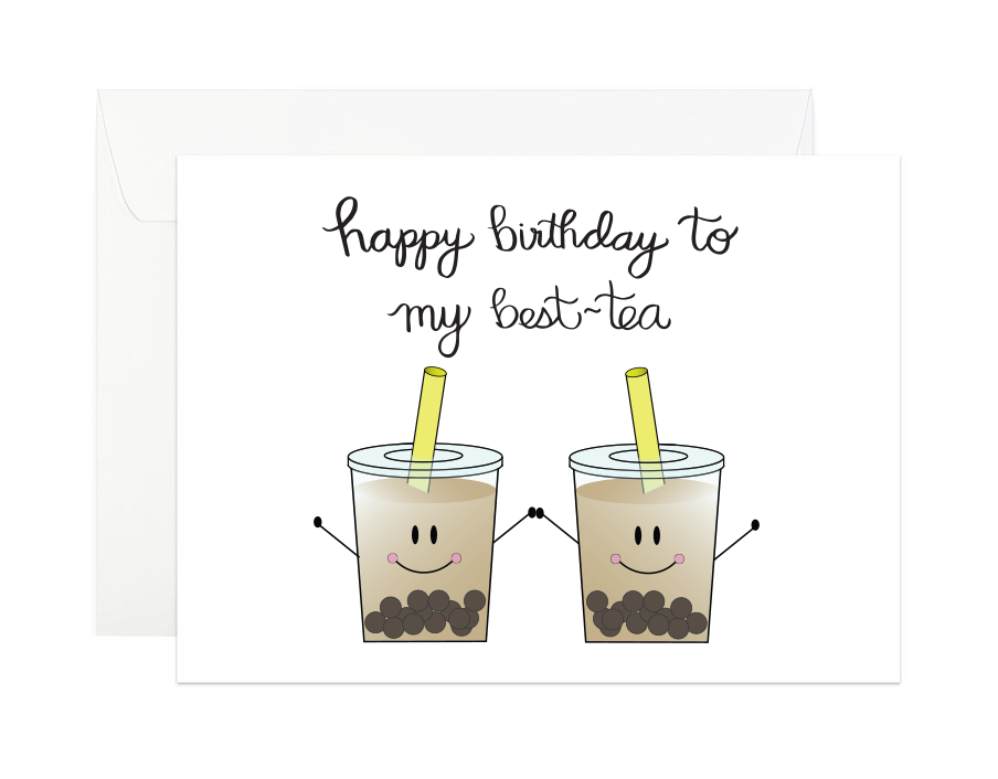 Happy Birthday to My Best-tea Birthday Card