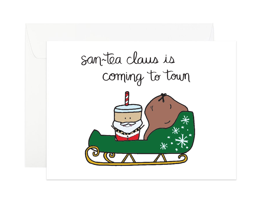 San-tea Claus Holiday Card
