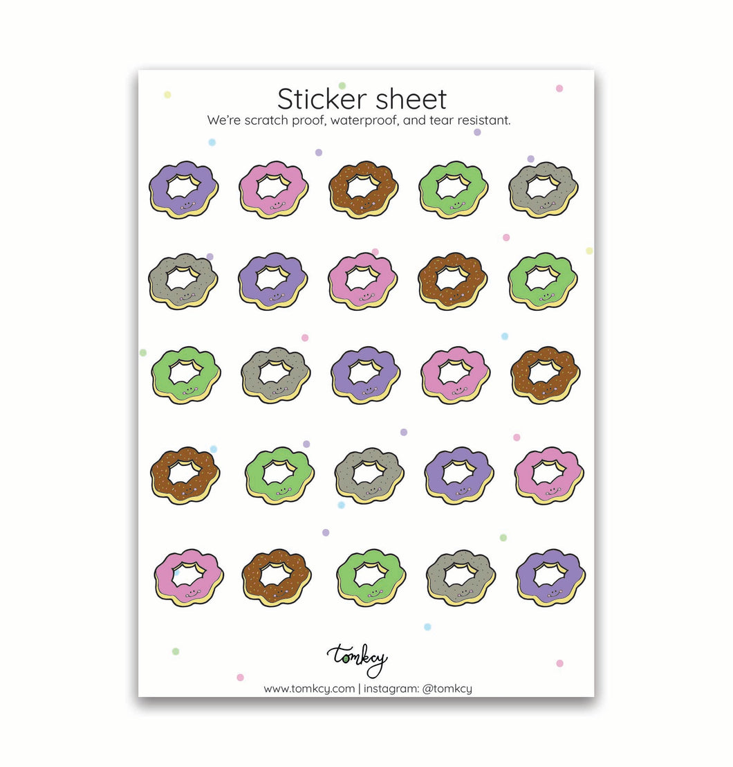 Mochi Donut Sticker Sheet