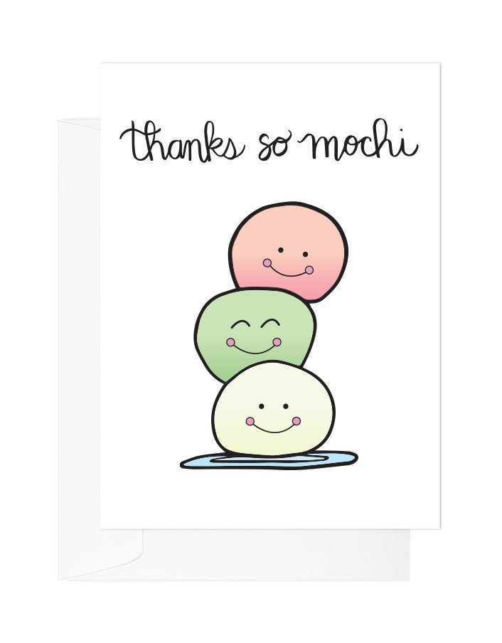 Thanks so Mochi Greeting Card