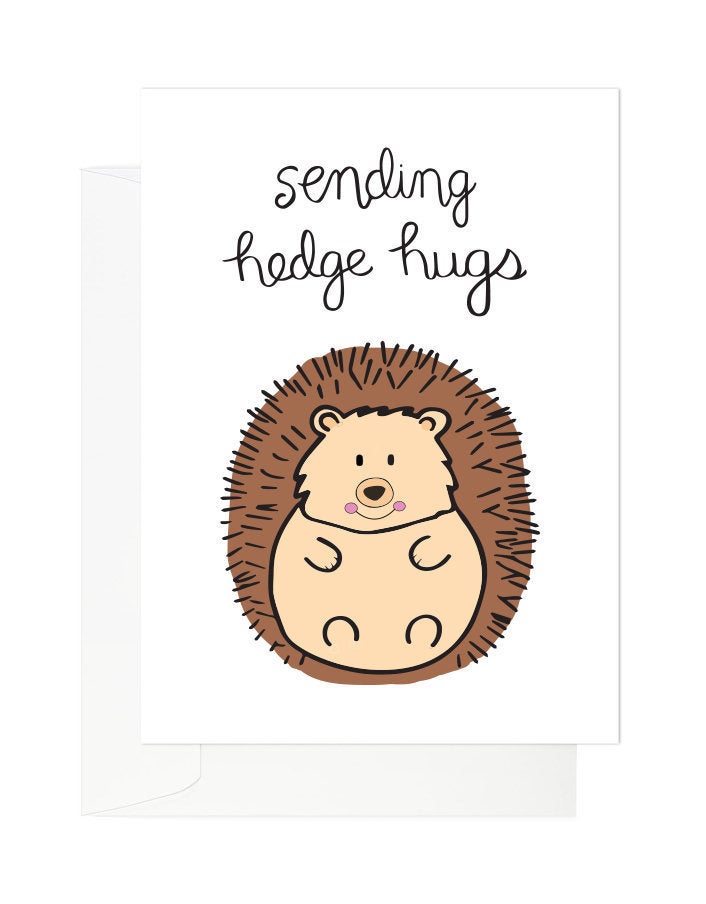 Sending Hedgehugs Love Card