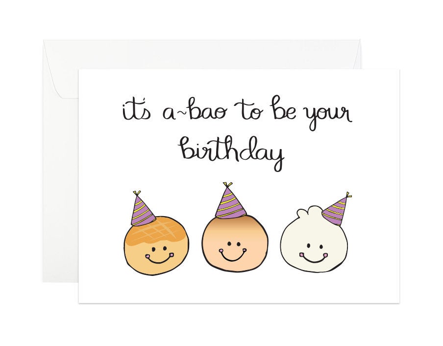 It's A-bao to be Your Birthday Card